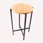 Mesa Lateral / Banqueta “NordWood Round”