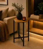 Mesa Lateral / Banqueta “NordWood Round” - Imagem 2